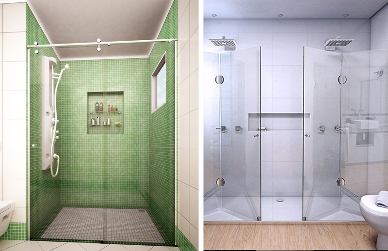 box articulado ou correr para banheiro pequeno