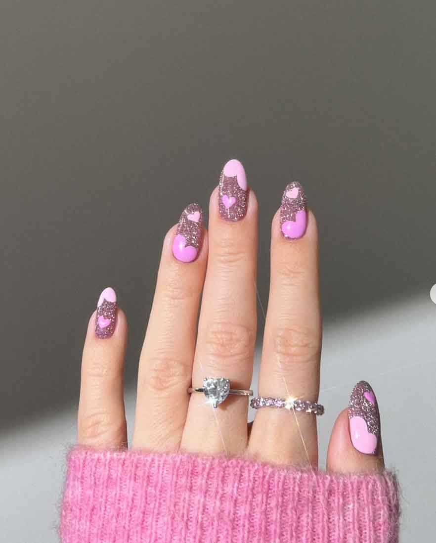 Unhas Rose Gold Encapsuladas: Durabilidade e Brilho em Gel