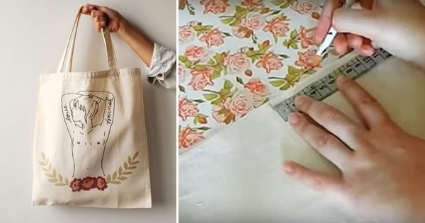 Moldes Gratuitos de Ecobag em PDF para Download e Impressão