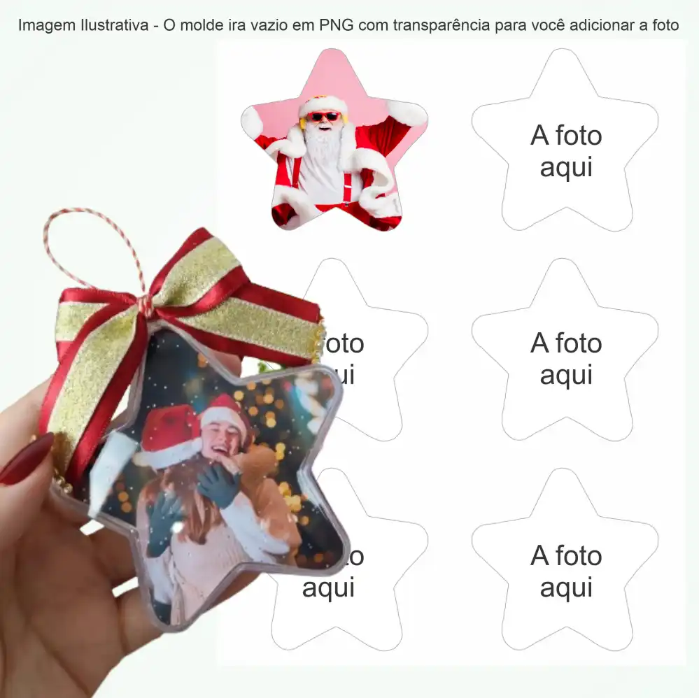 Moldes de estrela para diferentes ocasiões: Natal