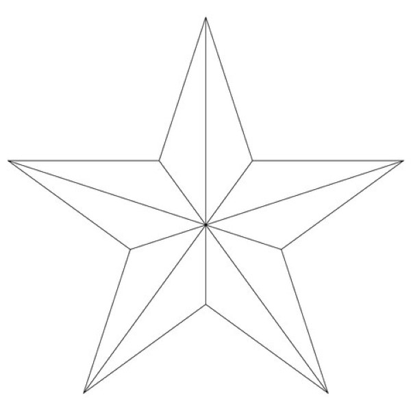 molde de estrela para imprimir folha a4