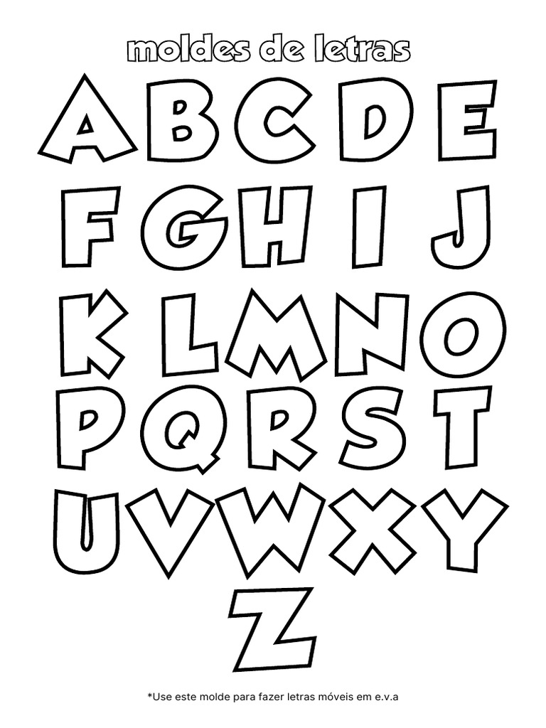 Moldes de Letras 3D em EVA: Passo a Passo para um Efeito Incrível