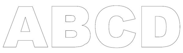 molde de letras para eva