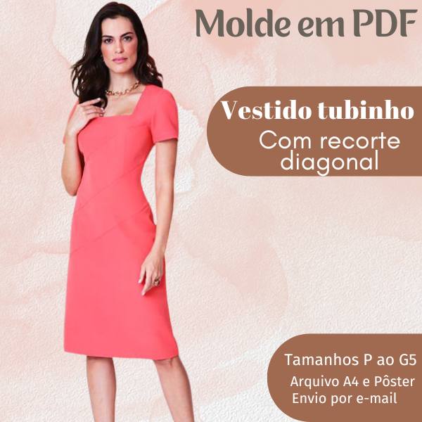 Como Adaptar o Molde Base do Vestido Tubinho para Outros Modelos