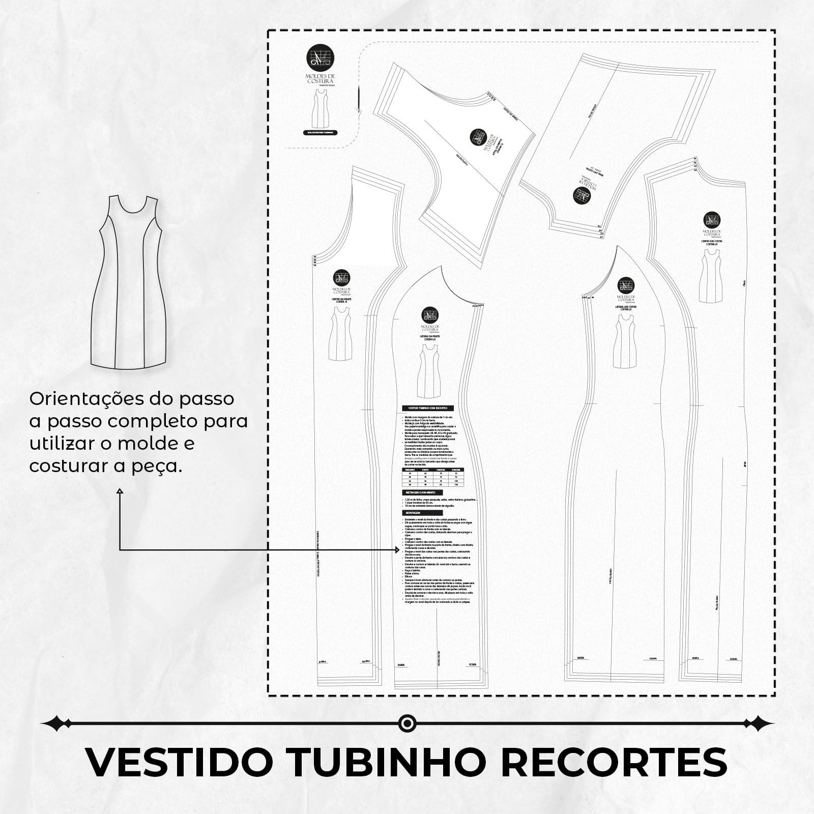 Vestido Tubinho para Iniciantes: Molde em Malha Sem Zíper