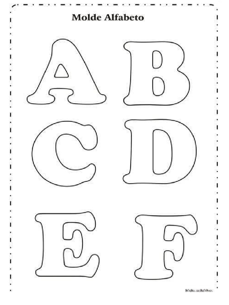 Moldes de Letras para Educação Infantil: Recursos Gratuitos para Alfabetização