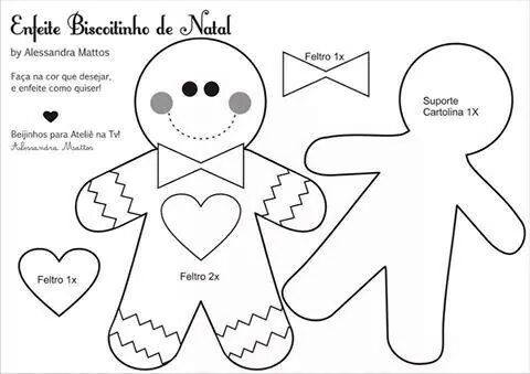 10 Ideias Criativas para Decorar com Moldes de Natal em Feltro