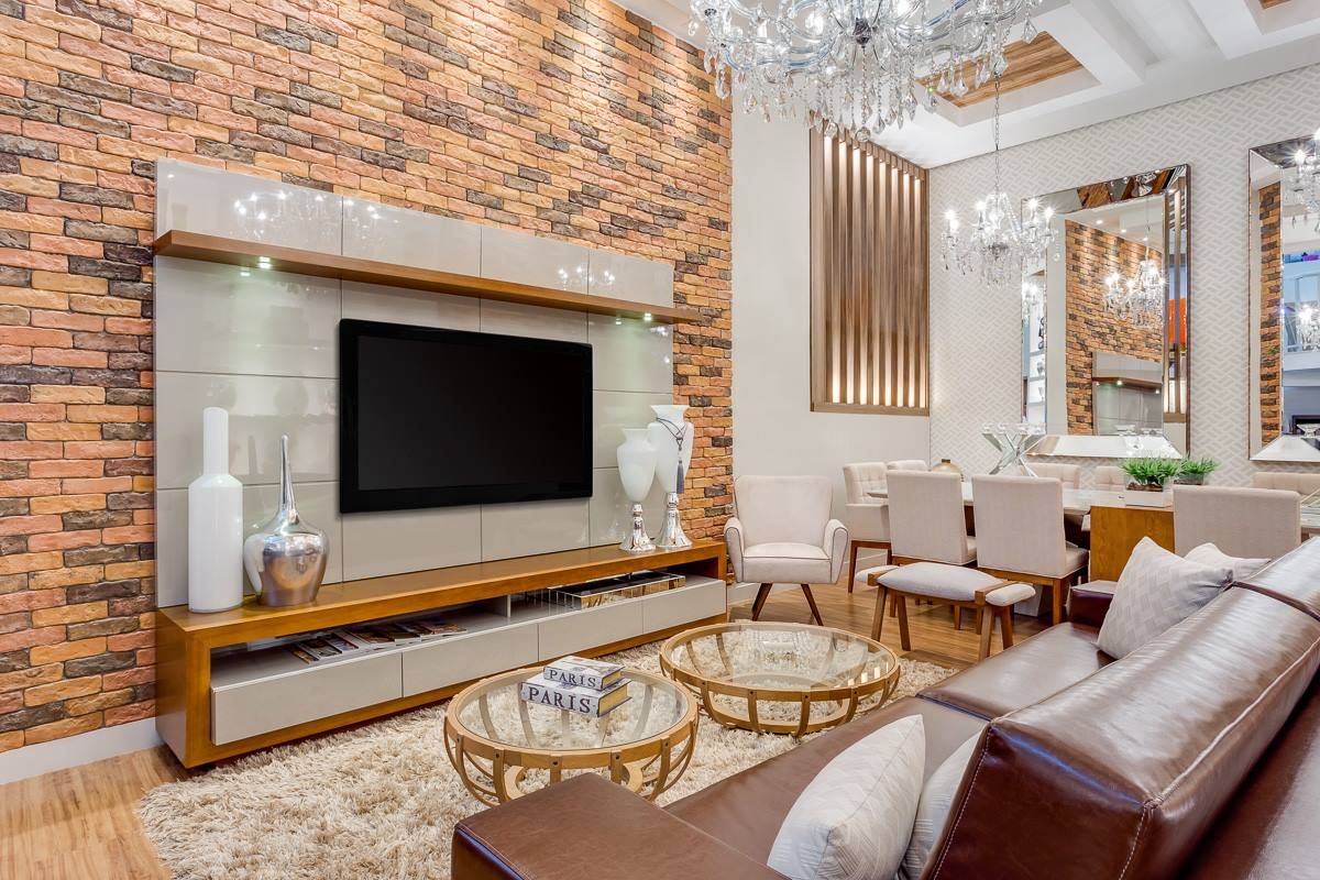 móveis de tijolinho aparente