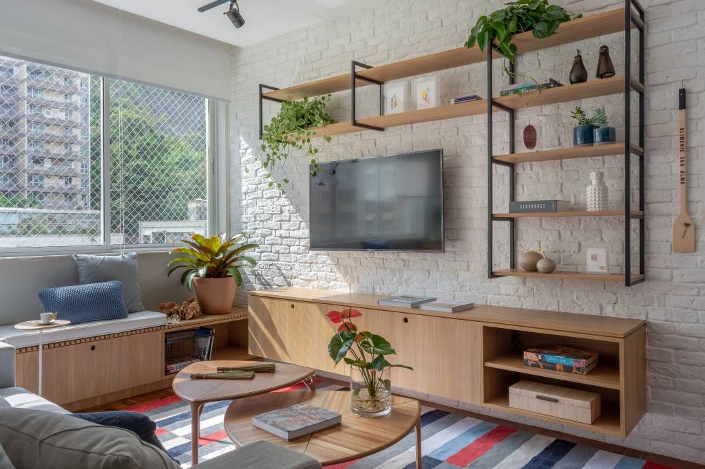 decoração com tijolos aparentes