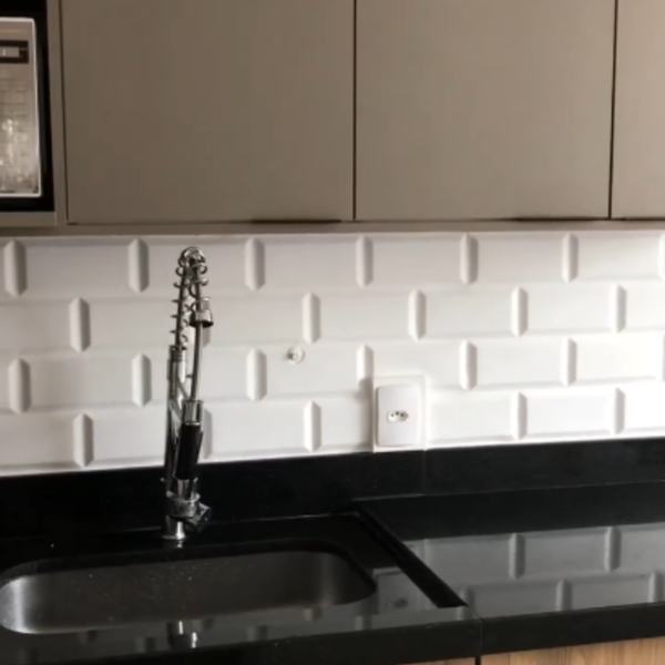 móveis de tijolinho aparente