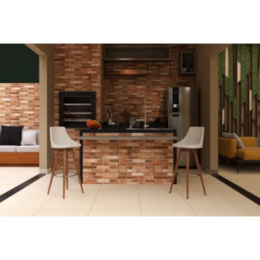 decoração com tijolos aparentes