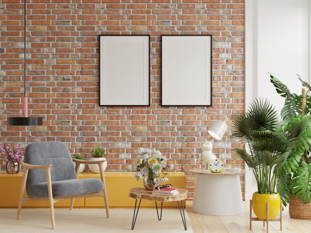 moveis com acabamento em tijolinho