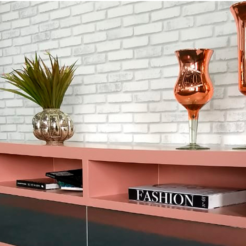 móveis de tijolinho aparente