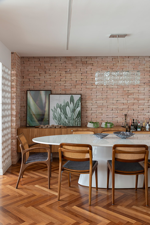 decoração com tijolos aparentes