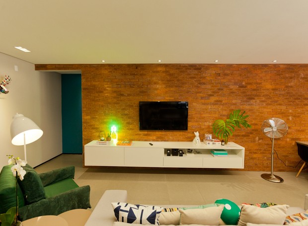 moveis com acabamento em tijolinho