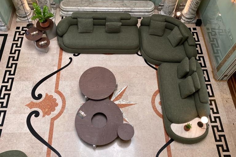 combinação madeira palha natural tecidos texturizados