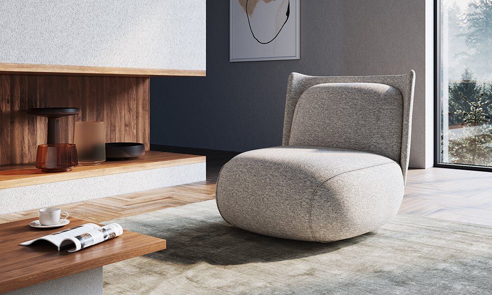 minimalista maximalista móveis curvos