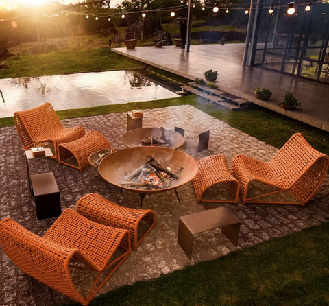 móveis de varanda resistentes à chuva