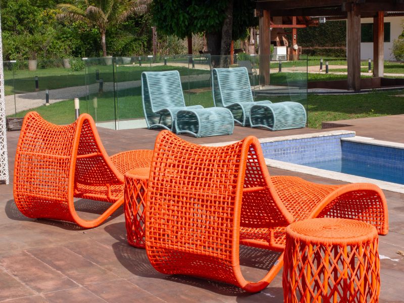melhores materiais para móveis de área externa