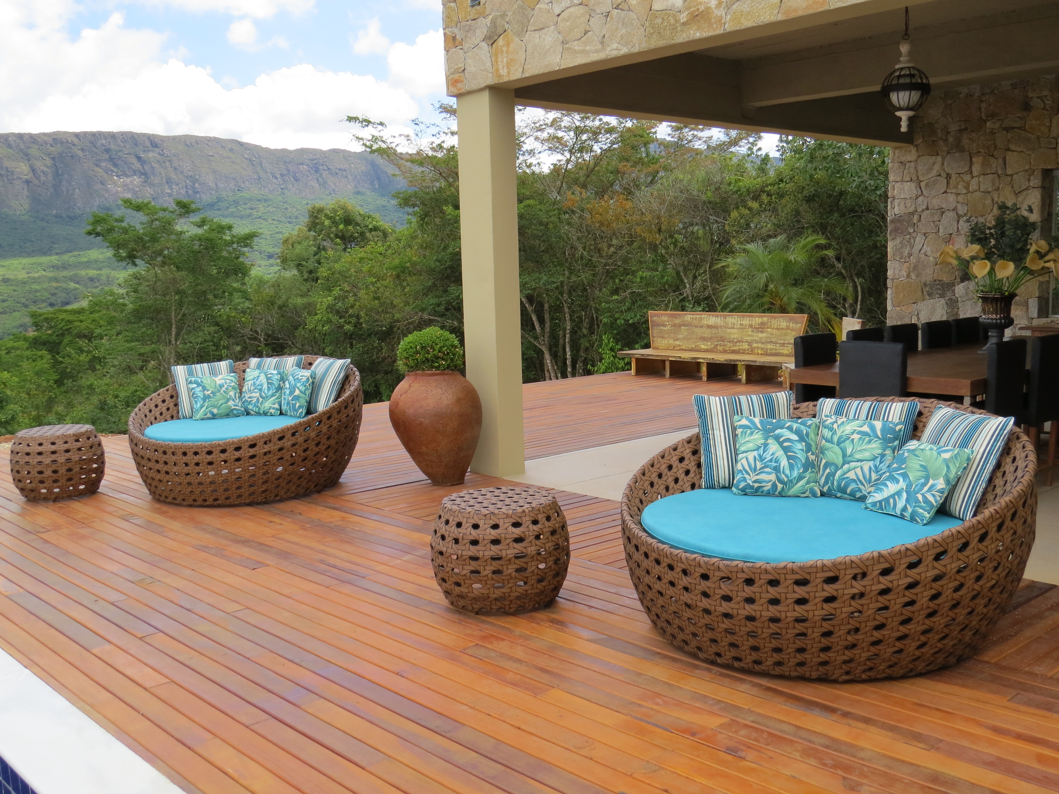 onde comprar conjunto de mesa para jardim