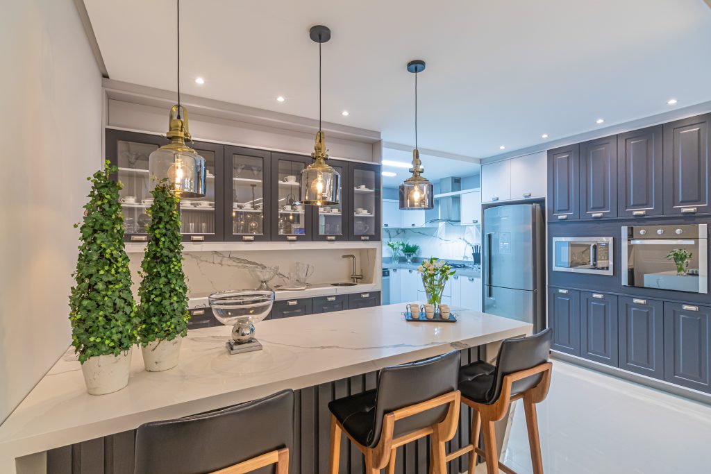 móveis para cozinha americana pequena