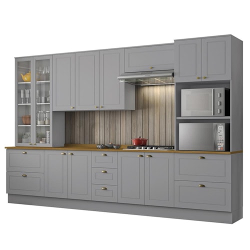 bancada de cozinha americana moderna