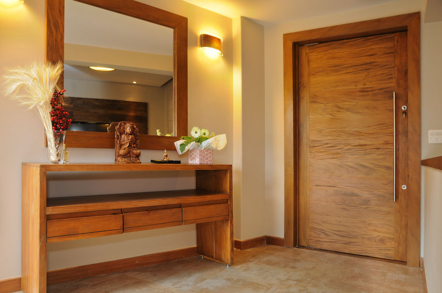 ideias de móveis para hall de entrada pequeno