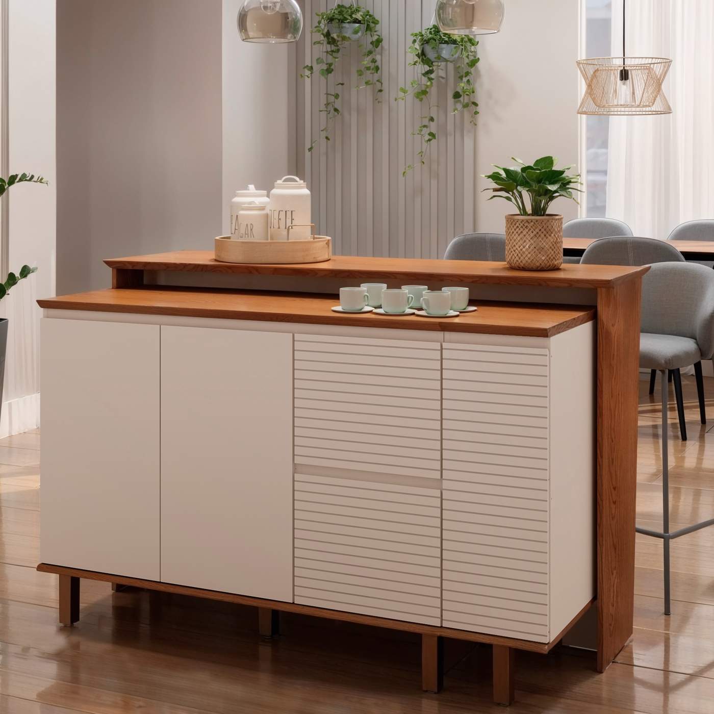 armários com portas deslizantes para cozinha