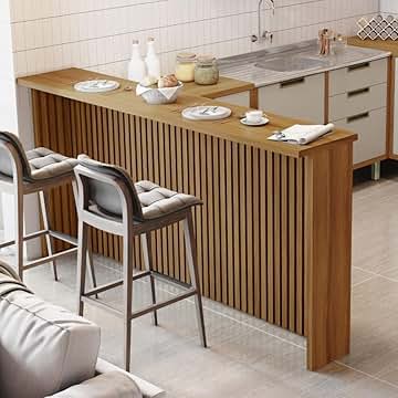 espaço por pessoa bancada cozinha