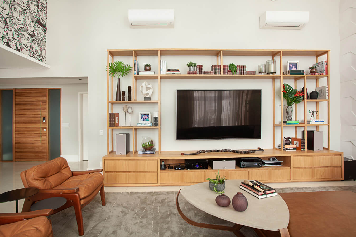 ideias decoração pé direito alto