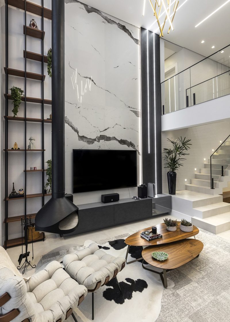 ideias decoração pé direito alto