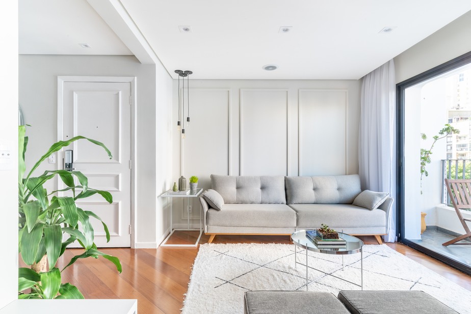 como usar boiserie em sala de estar