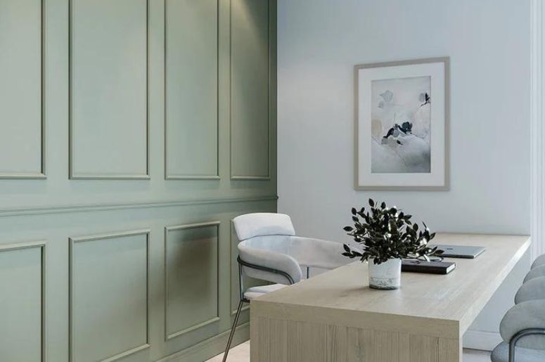 como usar boiserie em sala de estar