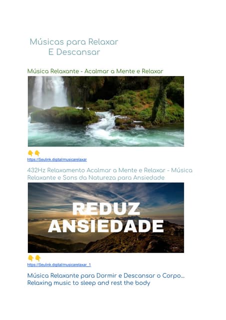 canais de relaxamento no YouTube