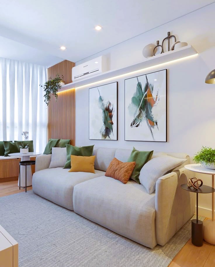 melhores opções decoração atrás do sofá