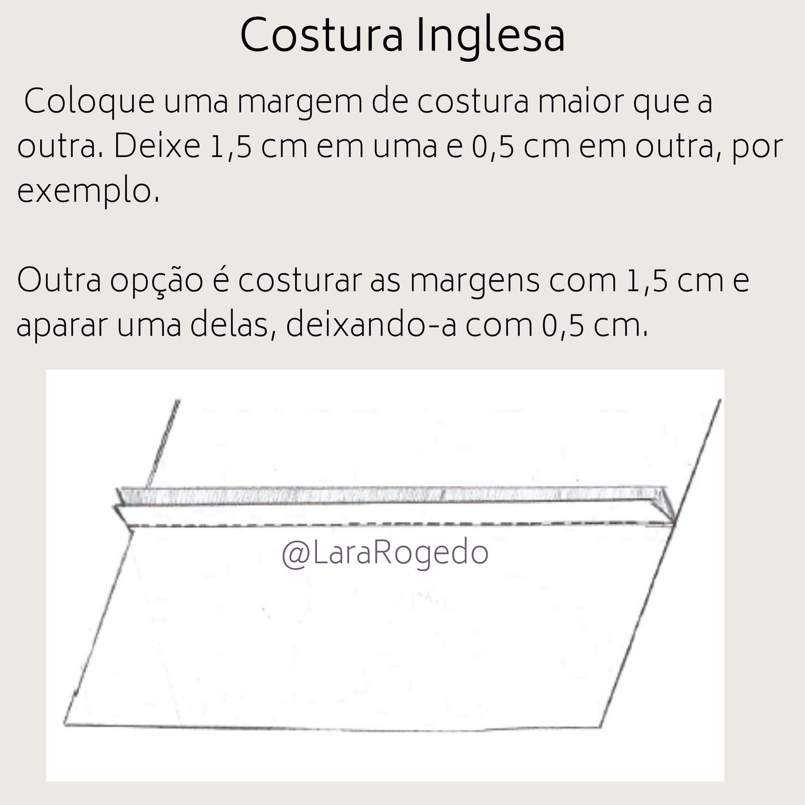 o que costura inglesa