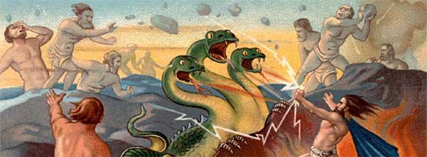 o que foi a titanomaquia a grande guerra da mitologia grega