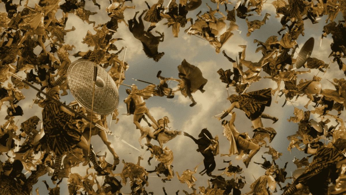 o que foi a titanomaquia a grande guerra da mitologia grega