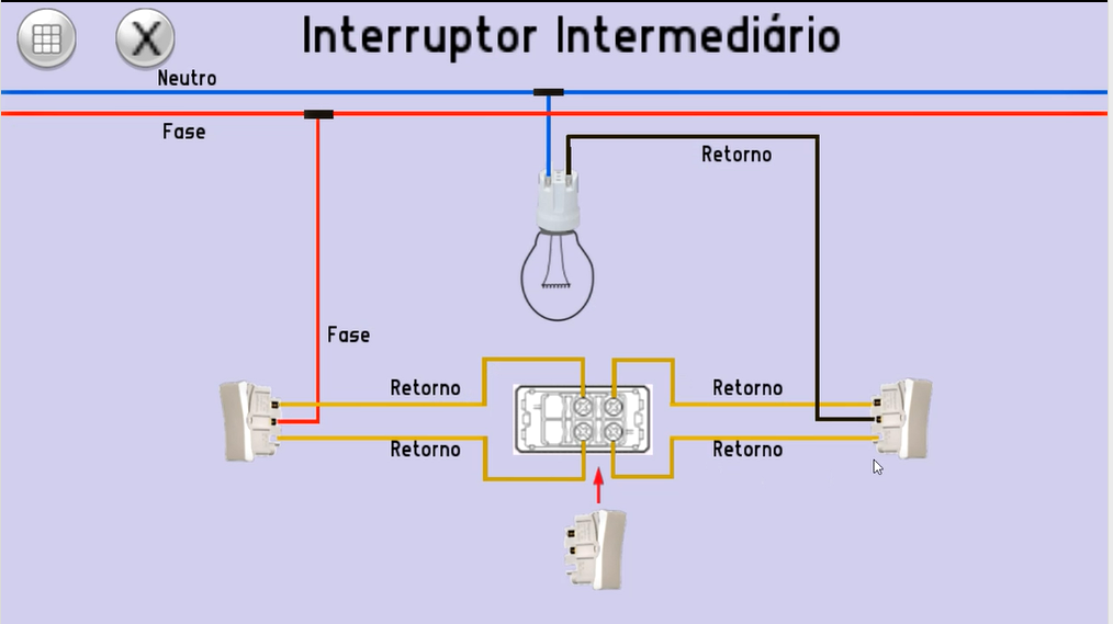o que interruptor intermediario
