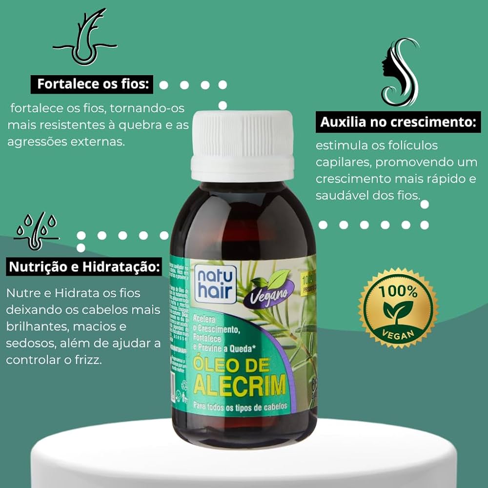 como usar óleo essencial de alecrim no cabelo