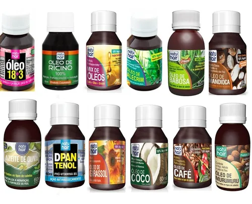 oleo vegetal para cabelo