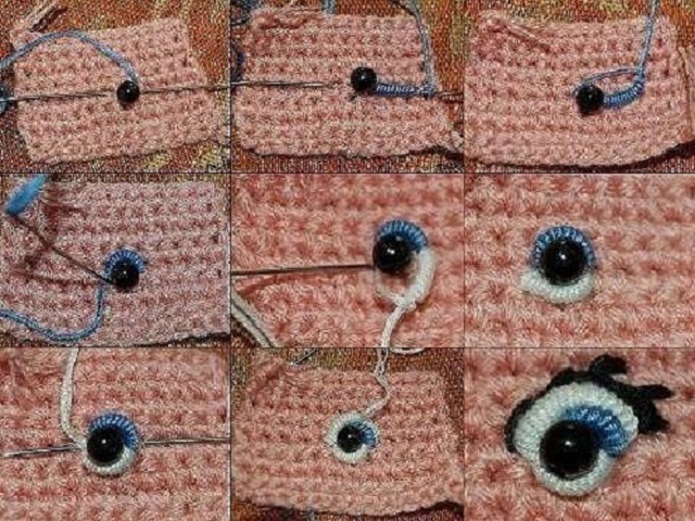 Técnicas de Bordado para Criar Olhos Expressivos em Amigurumi