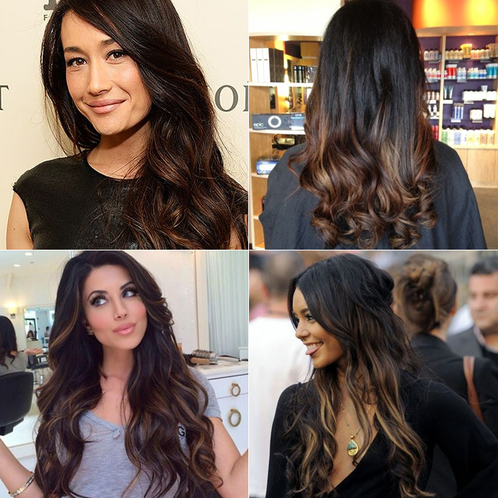 ombre hair cabelo preto ideias de tons