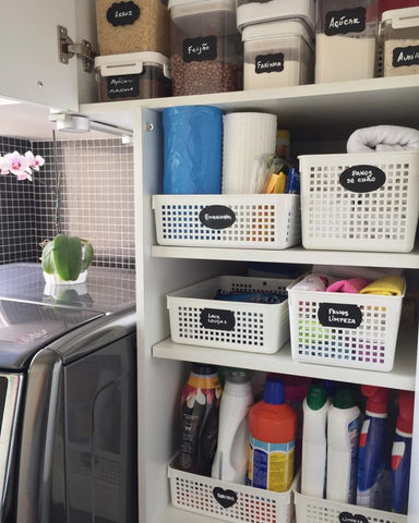 como organizar lavanderia pequena