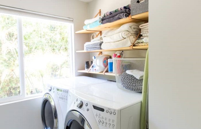 como organizar lavanderia pequena