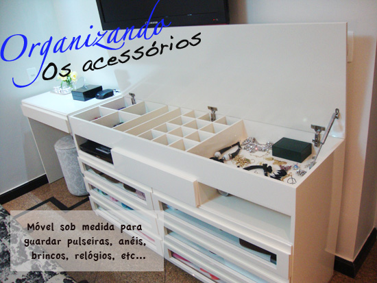 como organizar bijuterias em casa