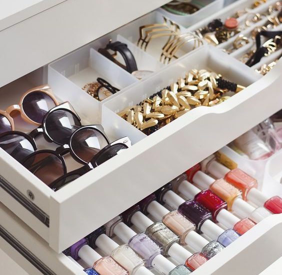 soluções criativas para guardar acessórios