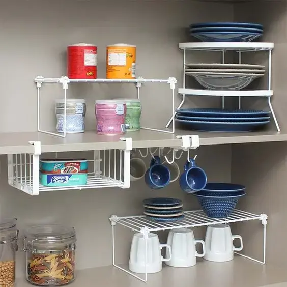 organizacao de cozinha com papelaria