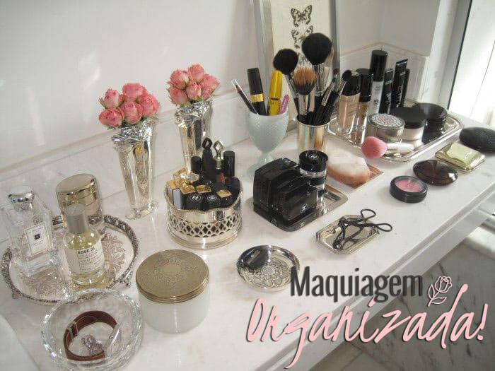 organização de maquiagem
