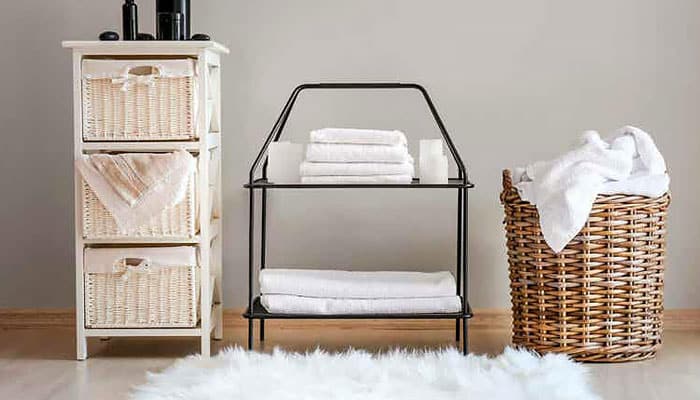 organizacao de toalhas dobradas